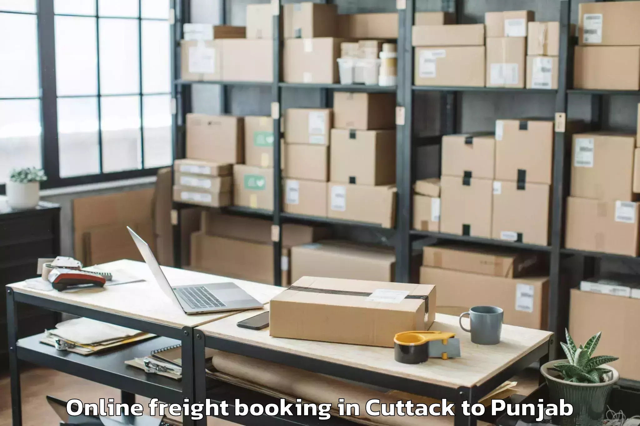 Expert Cuttack to Moga Online Freight Booking